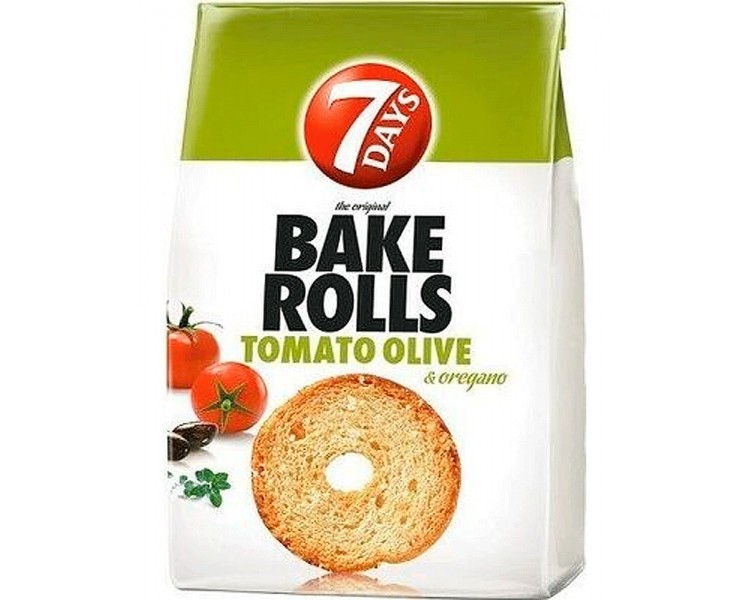 7 Days Bake Rolls Tomates Olivas 70G*12