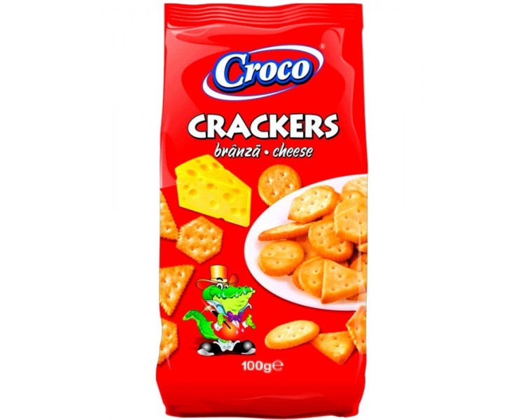 CROCO CRACKERS BRANZA 100G/12