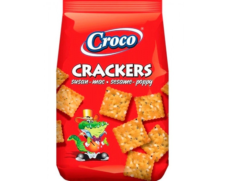 CROCO CRACKERS SESAMO + POPPY 100G/12