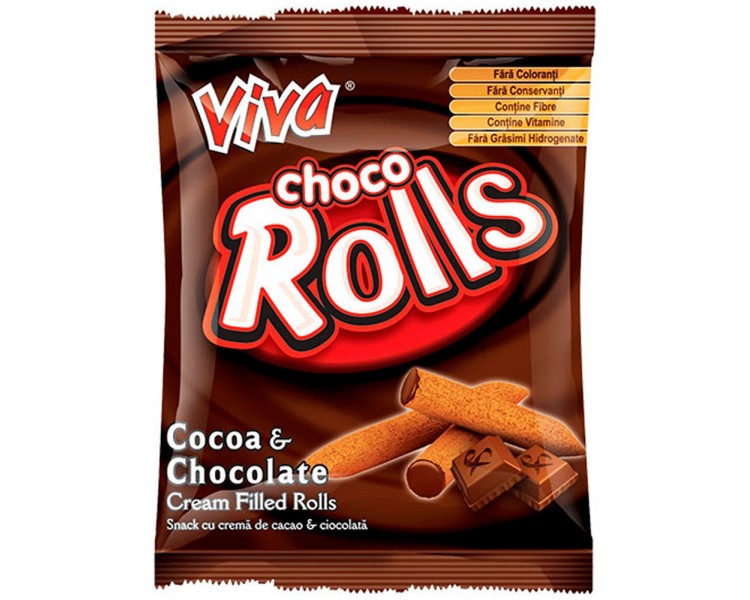 VIVA NAPOLITANE ROLLS CIOCOLATA 100G/18