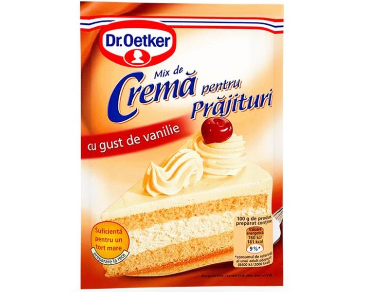 Crema de Vanilie pentru Prajituri