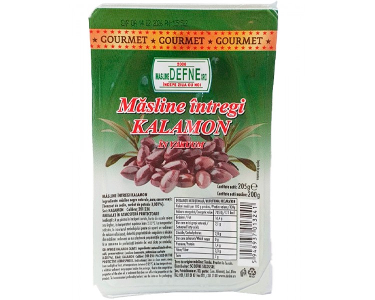 DEFNE ACEITUNAS KALAMATA 200G/18