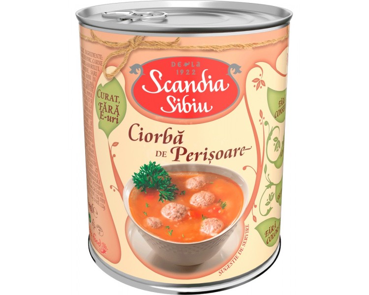 SCANDIA CIORBA PERISOARE 400G/6