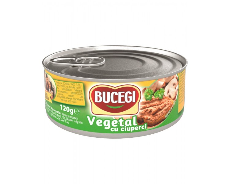 Pate Vegetal cu Ciuperci Bucegi 100g