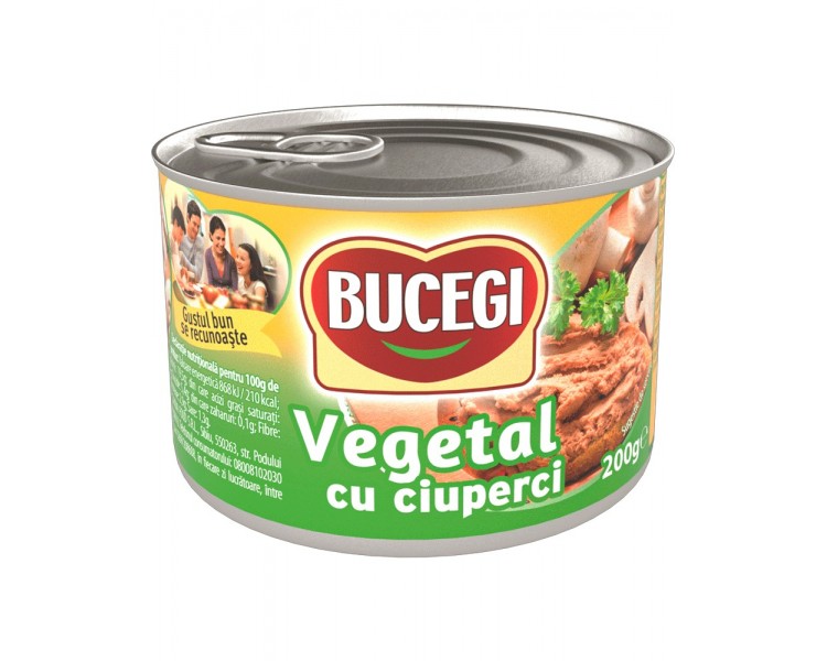 Paté Vegetal con Champiñones Bucegi 200G