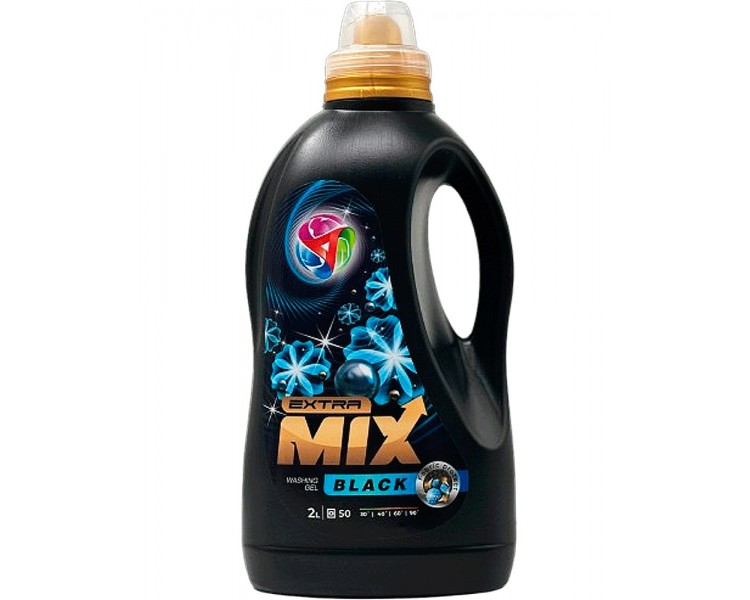 EXTRA MIX DETERGENT LICHID GEL BLACK 2L/8