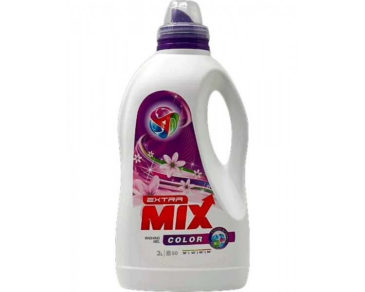EXTRA MIX DETERGENTE LIQUIDO GEL COLOR 2L/8