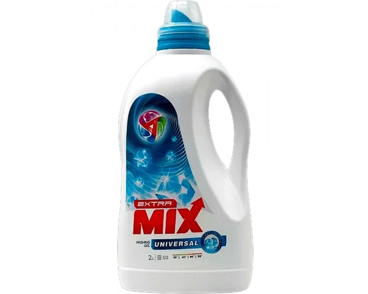 EXTRA MIX DETERGENTE LIQUIDO GEL UNIVERSAL 2L/8