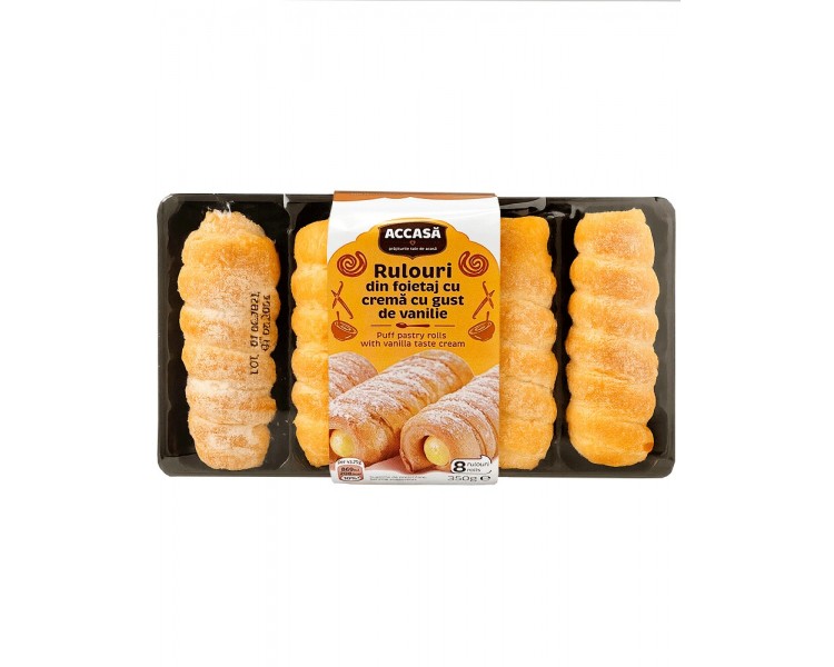 Rollitos con Crema de Vanilla