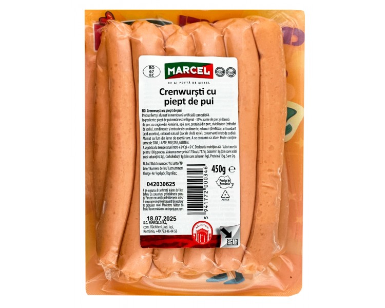 Cremwursti cu Piept de Pui