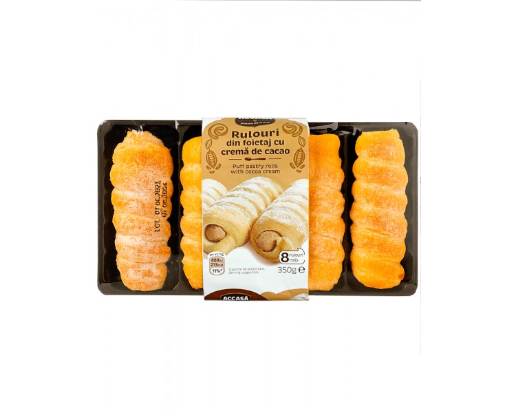 Rollitos con Crema de Chocolate