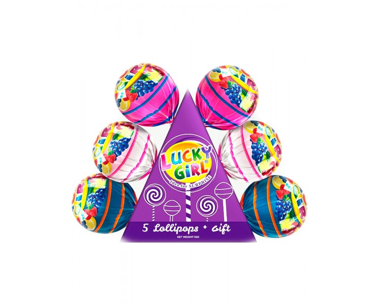 LUCKY LOLLYPOP CHUPACHUPS CHICAS 65G