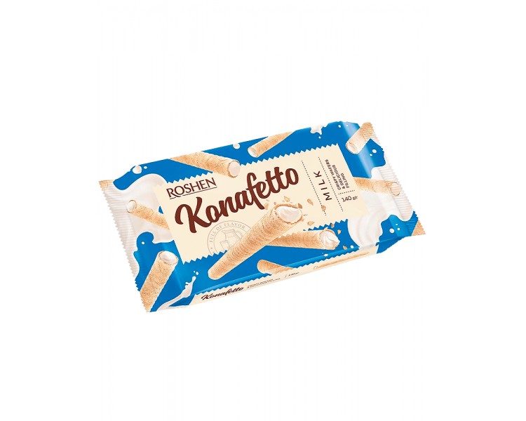 ROSHEN KONAFETTO NAPOLITANE ROLLS LAPTE 140G