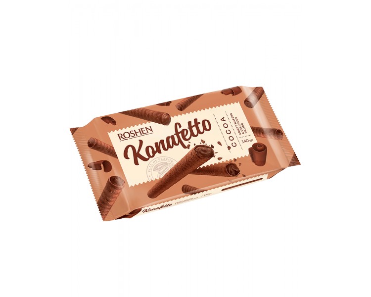 ROSHEN KONAFETTO NAPOLITANE ROLLS CACAO 140G/15