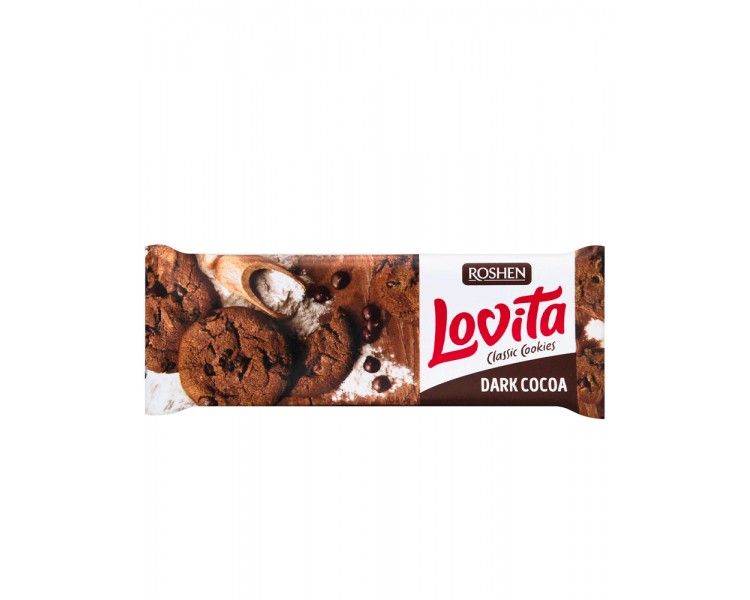 ROSHEN LOVITA BISCUITI CACAO GLAZURA 150G