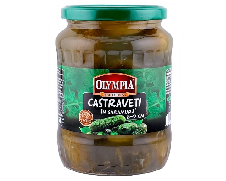 OLYMPIA PEPINILLOS SALMUERA 6-9CM 720G