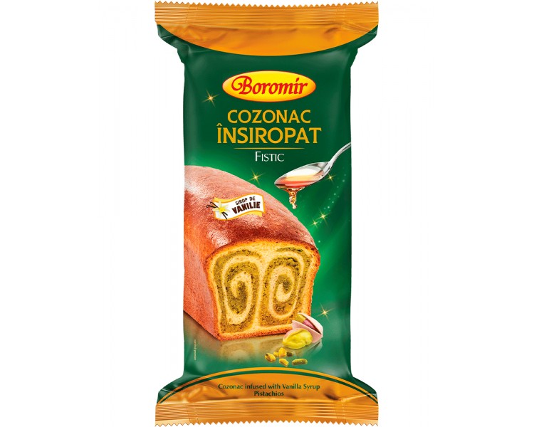 BOROMIR BIZCOCHO SIROPE PISTACHO 550G