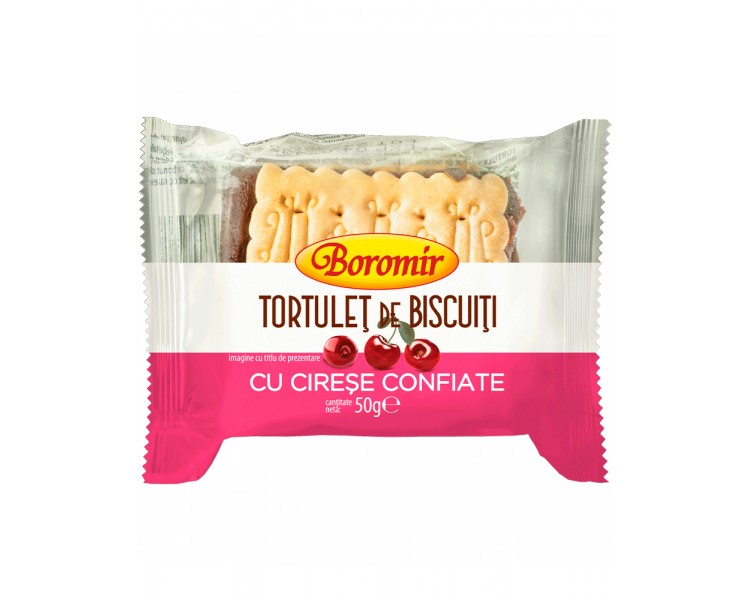 BOROMIR TORTULET DE BISCUITI-CIRESE 50G