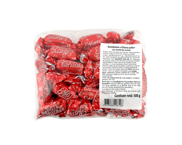 BOMBONES NAVIDAD GOMINOLA CEREZA 500G/16
