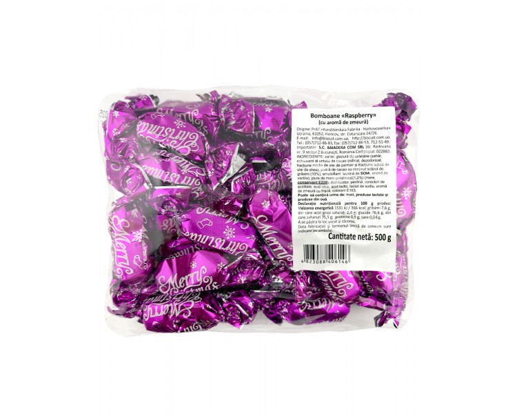 BOMBONES NAVIDAD GOMINOLA FRAMBUESA 500G/16