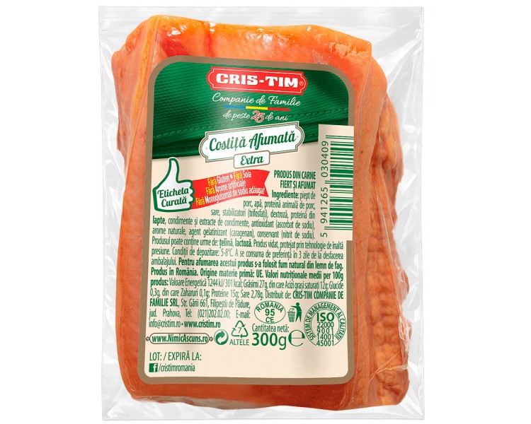 CRISTIM COSTILLA AHUMADA EXTRA 300G