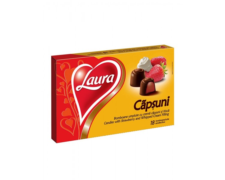 Bomboane Laura cu CremÄƒ de CÄƒpÈ™uni