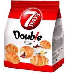 Double Mini Croissant cu Vanilie È™i Cacao 7Days 185g