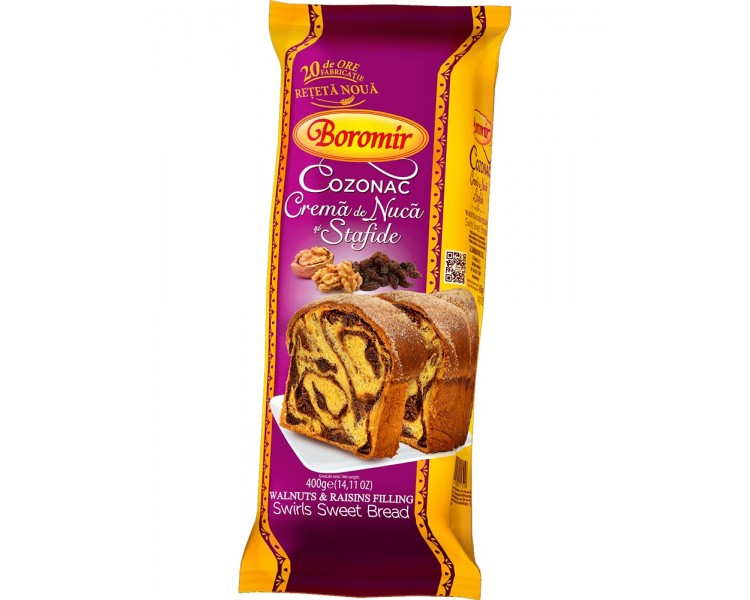 Cozonac cu Nuca si Stafide