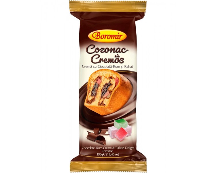BOROMIR COZONAC CIOCOLATA-ROM-RAHAT 550G/9