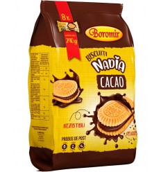 BOROMIR GALLETAS NADIA CREMA CACAO 240G/12