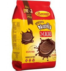 BOROMIR GALLETAS NADIA CACAO-CREMA CACAO 240G/12