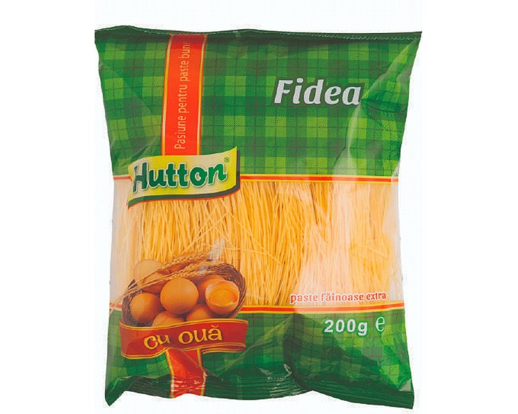 HUTTON FIDEOS FINOS HUEVO 200G/20