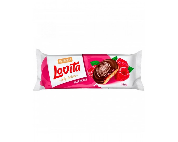 ROSHEN LOVITA BISCUITI GEM ZMEURA 135G/21