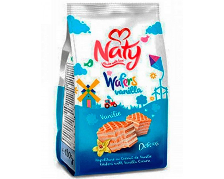Naty Napolitane Vanilie 180G*9