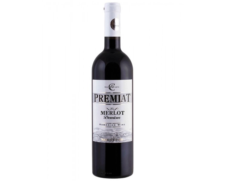 CEPTURA PREMIAT MERLOT ROSU DEMISEC 0,75/12
